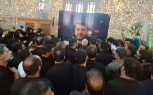 عکس/ خواب ابدی شهید شانه‌ئی در حرم حضرت عبدالعظیم