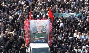 عکس/ تشییع و خاکسپاری پیکر سردار شهید علی شادمانی در همدان