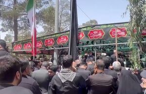 فیلم/ لحظاتی از قرائت تلقین بر پیکر مطهر شهید ربانی