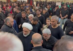 فیلم/ حضور سردار قاآنی در مراسم تدفین شهید سلامی