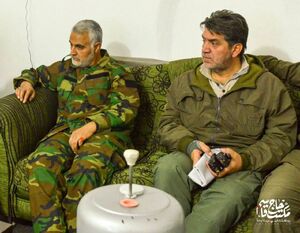 فیلم/ بدون تعارف با خانواده شهید ابوالفضل نکویی (حاج یونس) سردار شهید حاج ابوالفضل نیکویی (حاجیونس) در کنار حاجقاسم