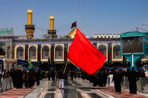 فیلم/ عزاداری ظهر تاسوعای ایرانی‌ها در کربلا