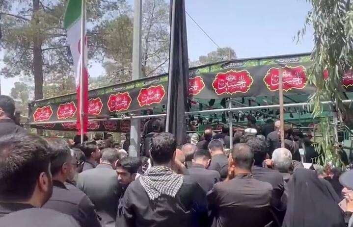 فیلم/ لحظاتی از قرائت تلقین بر پیکر مطهر شهید ربانی