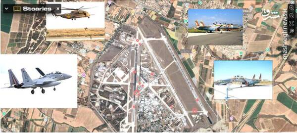 فرود موشکهای ایرانی بر قلب نیروی هوایی اسرائیل+ عکس