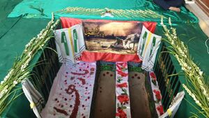 نخستین تصاویر از خانه ابدی سپهبد شهید رشید و فرزندش