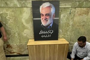 عکس/ خانه ابدی دانشمند شهید طهرانچی و همسرش در حرم سیدالکریم