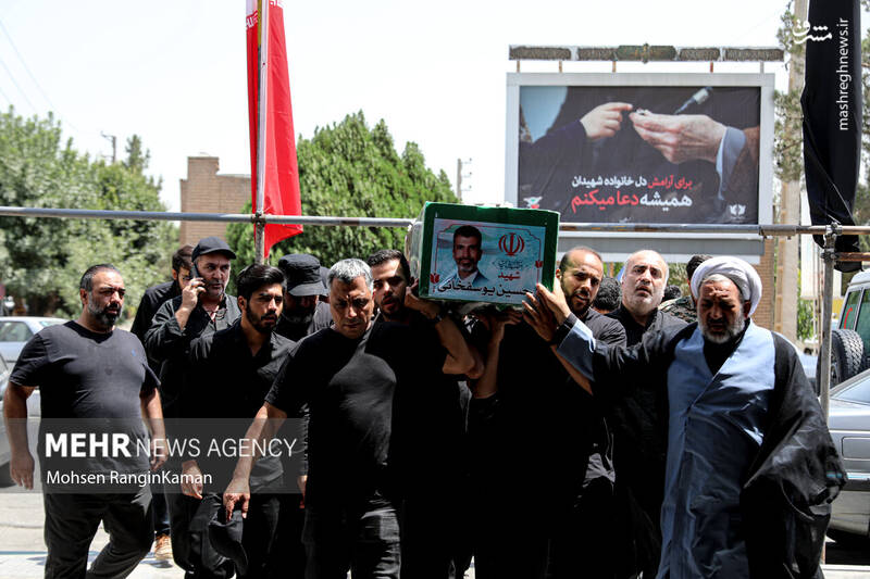 عکس/ تشییع پیکر مطهر شهیدان حملات رژیم صهیونیستی به ایران