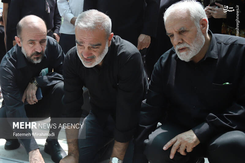 عکس/ تشییع پیکر مطهر شهیدان حملات رژیم صهیونیستی به ایران