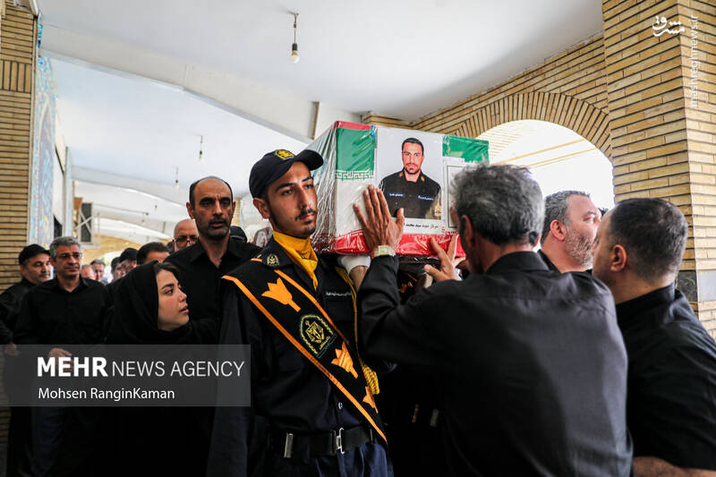 عکس/ تشییع پیکر مطهر شهیدان حملات رژیم صهیونیستی به ایران