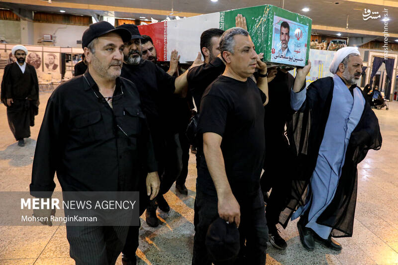 عکس/ تشییع پیکر مطهر شهیدان حملات رژیم صهیونیستی به ایران