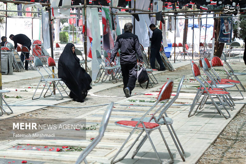 عکس/ تشییع پیکر مطهر شهیدان حملات رژیم صهیونیستی به ایران