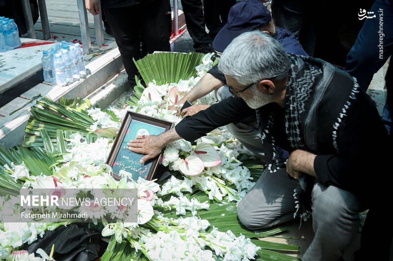عکس/ تشییع پیکر مطهر شهیدان حملات رژیم صهیونیستی به ایران