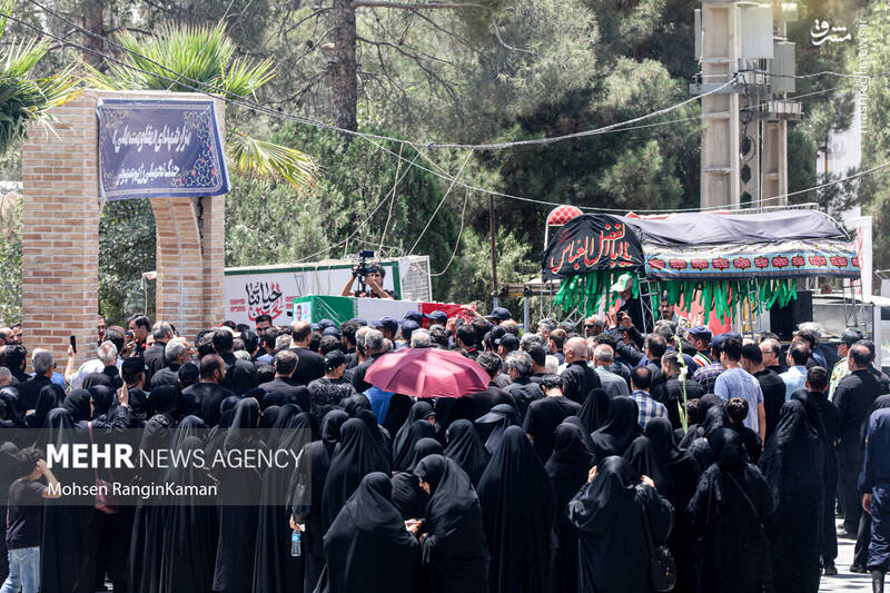 عکس/ تشییع پیکر مطهر شهیدان حملات رژیم صهیونیستی به ایران