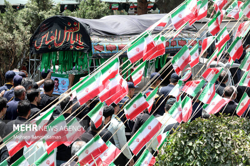 عکس/ تشییع پیکر مطهر شهیدان حملات رژیم صهیونیستی به ایران