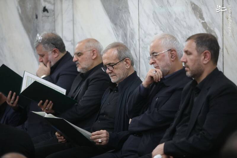 عکس/ حضور قالیباف و پزشکیان در مراسم بزرگداشت سرلشکر شهید کاظمی