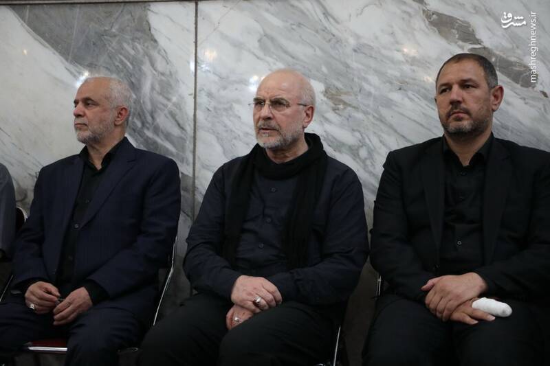 عکس/ حضور قالیباف و پزشکیان در مراسم بزرگداشت سرلشکر شهید کاظمی