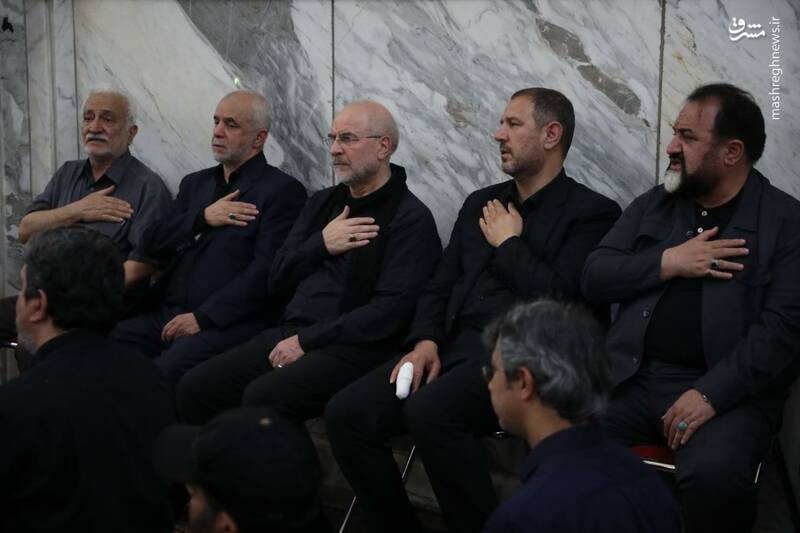 عکس/ حضور قالیباف و پزشکیان در مراسم بزرگداشت سرلشکر شهید کاظمی
