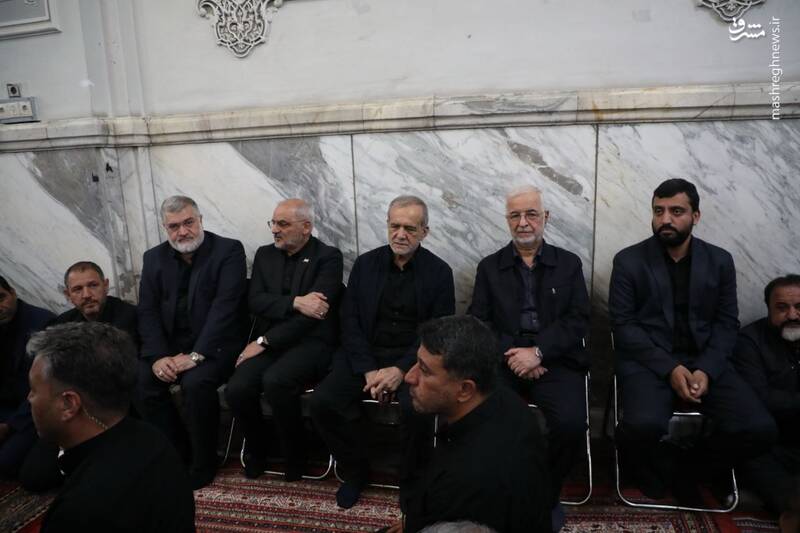 عکس/ حضور قالیباف و پزشکیان در مراسم بزرگداشت سرلشکر شهید کاظمی