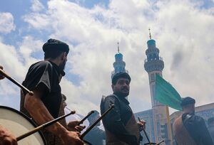 دستجات عزاداری در بازار اردبیل