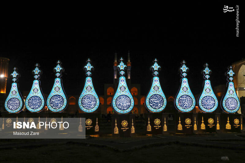 دارالعباده یزد در عزای حسین (ع)