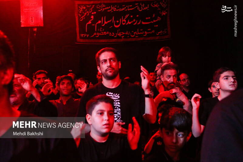 عزاداری هیئت رزمندگان اسلام در قم