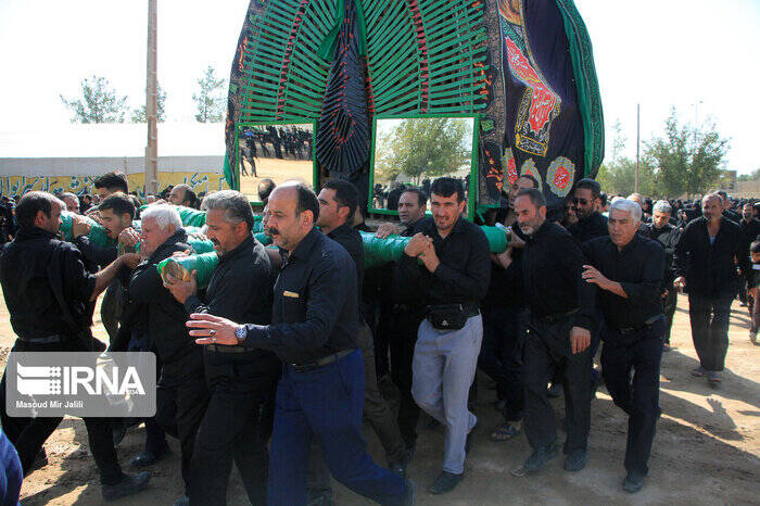 نخل، علم و سنگ؛ رموز پر شور عزاداری در خراسانشمالی 3