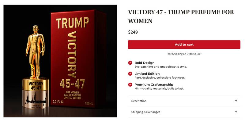 بوی تند فساد در عطرهای ترامپ/ تجارت شخصی ترامپ در بحبوحهی آشوب در دنیا +عکس و فیلم