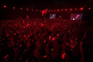 عکس/ حضور قالیباف در هیئت مکتب‌الزهرا (س)