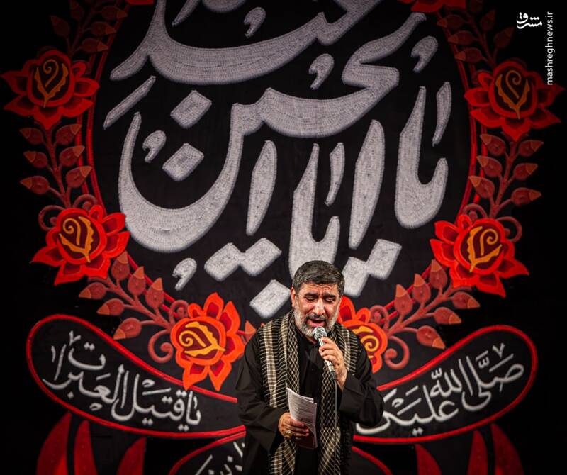 عکس/ حضور پیکر شهید ایزدی در هفتمین شب محرم در هیئت فاطمیون قم