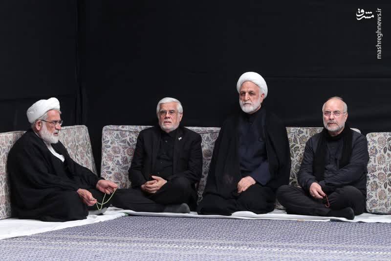 مراسم عزاداری شب هشتم محرم در حسینیه امام خمینی(ره) + عکس و فیلم