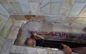 فیلم/ آماده سازی مزار شهید حاج محمدسعید ایزدی