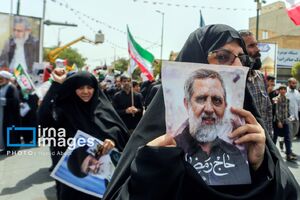 عکس/ تشییع پیکر شهید «محمدسعید ایزدی»