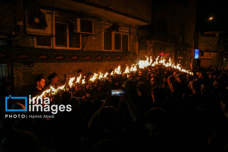 عکس/ مشعل گردانی نجفی های مقیم قم