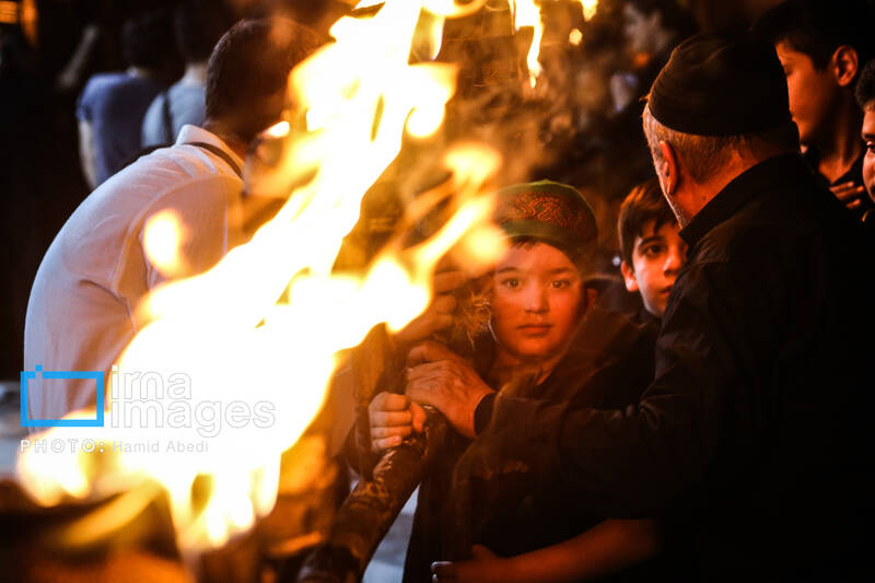 عکس/ مشعل گردانی نجفی های مقیم قم