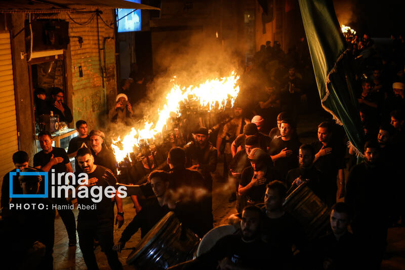 عکس/ مشعل گردانی نجفی های مقیم قم