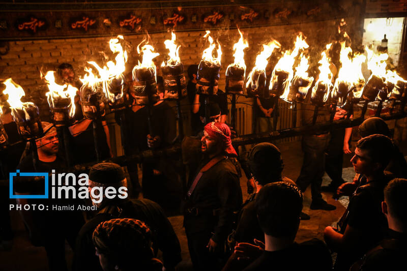 عکس/ مشعل گردانی نجفی های مقیم قم