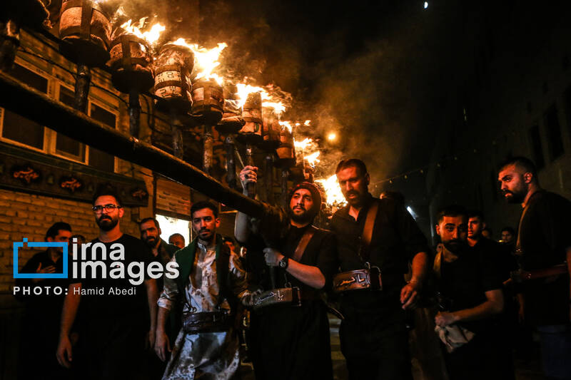 عکس/ مشعل گردانی نجفی های مقیم قم