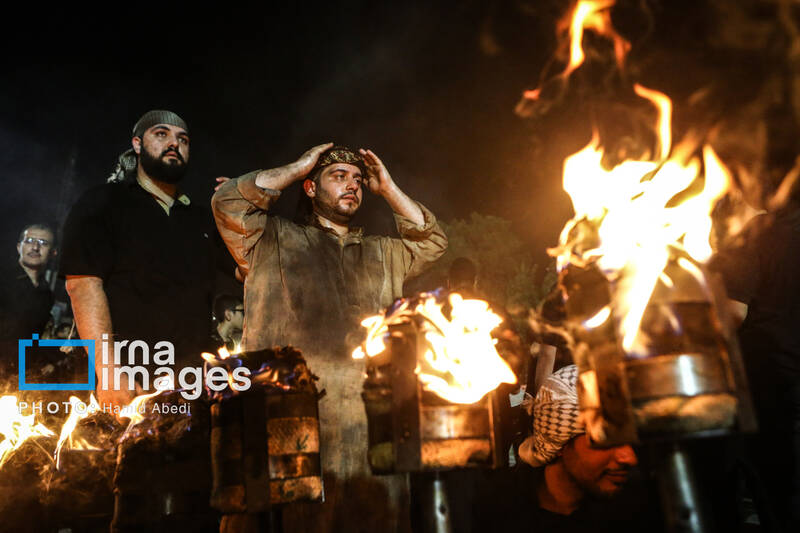 عکس/ مشعل گردانی نجفی های مقیم قم