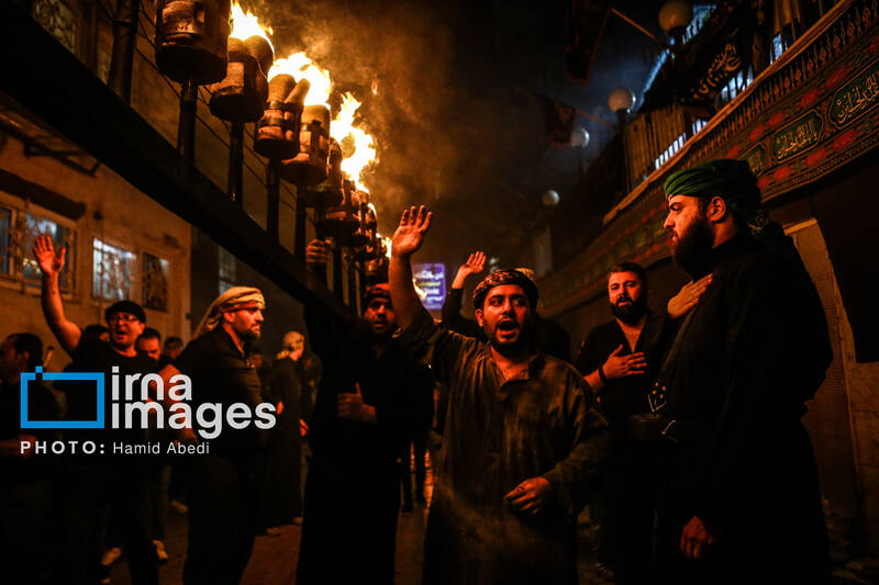 عکس/ مشعل گردانی نجفی های مقیم قم