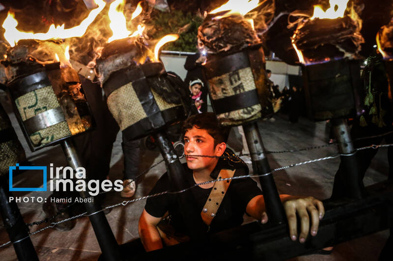 عکس/ مشعل گردانی نجفی های مقیم قم