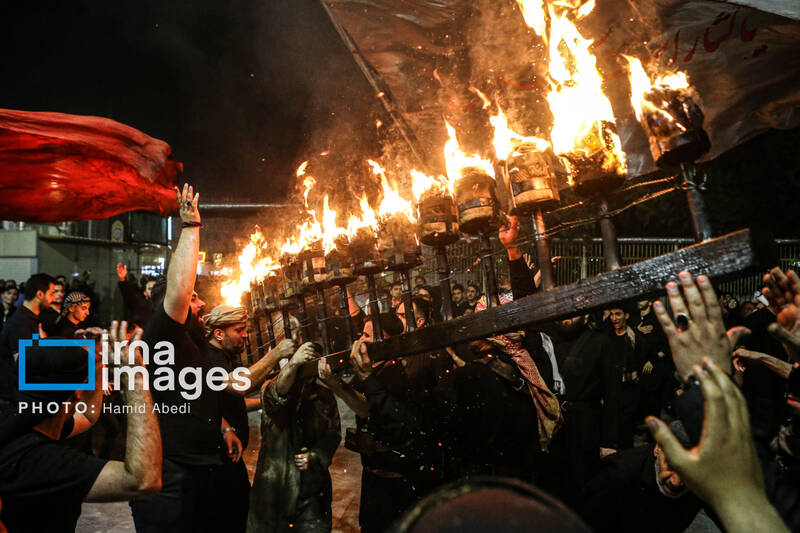 عکس/ مشعل گردانی نجفی های مقیم قم