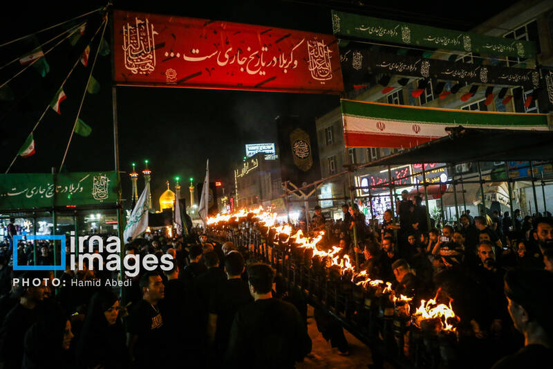 عکس/ مشعل گردانی نجفی های مقیم قم