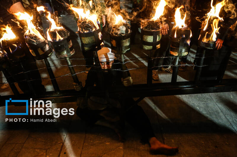 عکس/ مشعل گردانی نجفی های مقیم قم