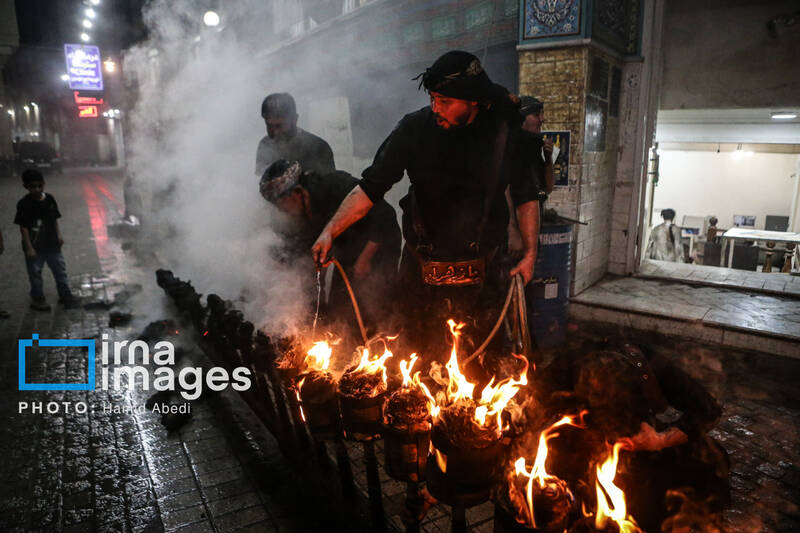 عکس/ مشعل گردانی نجفی های مقیم قم