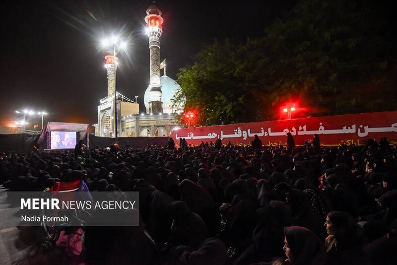 عکس/ عزاداری دهه اول محرم در امامزاده طاهر(ع) کرج