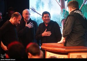 عکس/ قالیباف در عزاداری روز تاسوعا