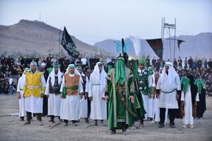 ایفای نقش حضرت علی‌اکبر(ع) توسط شهید «رضا دریکوند»