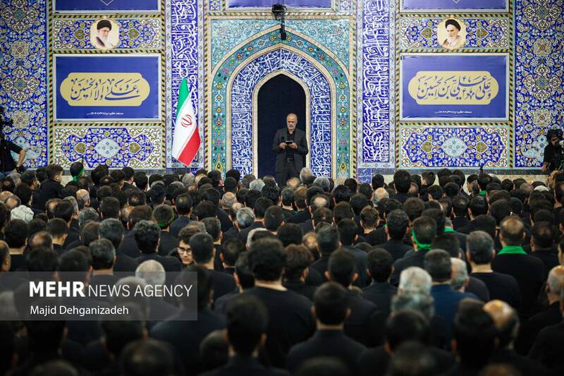 عزاداری تاسوعای حسینی در مسجد حظیره یزد