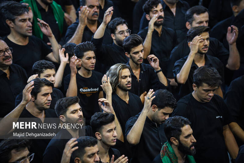 عزاداری تاسوعای حسینی در مسجد حظیره یزد