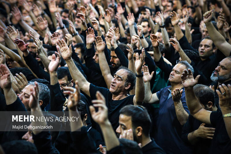 عزاداری تاسوعای حسینی در مسجد حظیره یزد